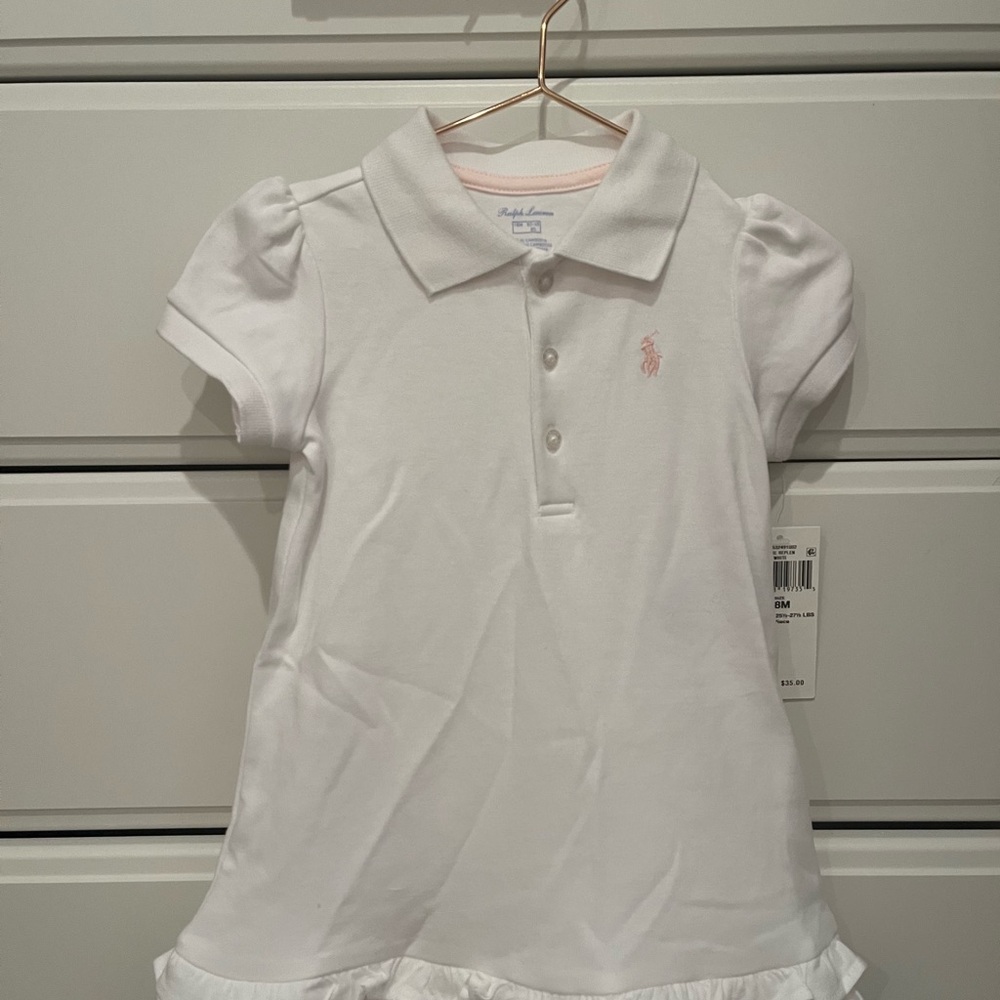 Ralph Lauren Ruffled Cotton Polo Dress & Bloomer